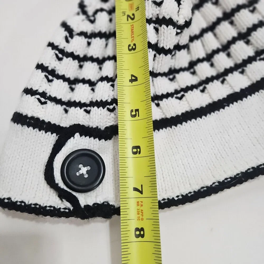 NILS Cotton Beanie with Fleece Headband Black and White Feminine Cute Retro Twee